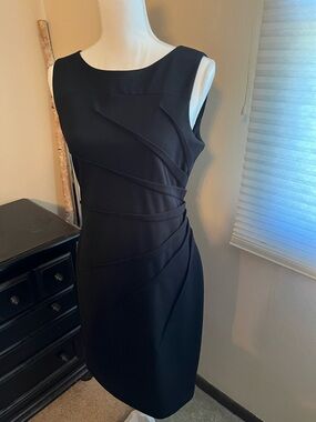Calvin Klein Black Sleeveless Sheath Dress